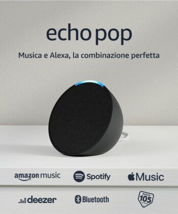 Echo pop | Altoparlante Bluetooth intelligente con Alexa, suono compatto e potente | Carbone
