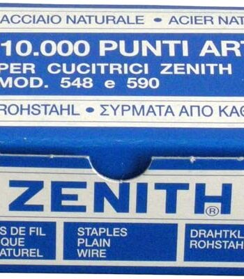 Zenith Natural Steel Staples Art. 130/e (6/4) 1 scatola di 10.000 punti
