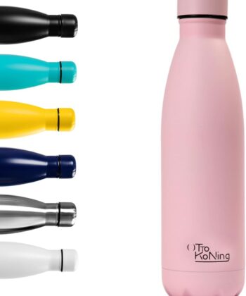 Otto Koning da 500 ml in acciaio inossidabile BOCCA INSOLAME - Mantiene le bevande fredde per 24 ore e calde per 12 - Proof di perdite, BPA

