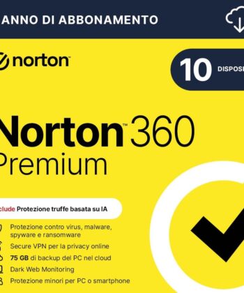 Norton 360 Premium 2025| Antivirus 10 dispositivi| 1 anno|Digital Download
